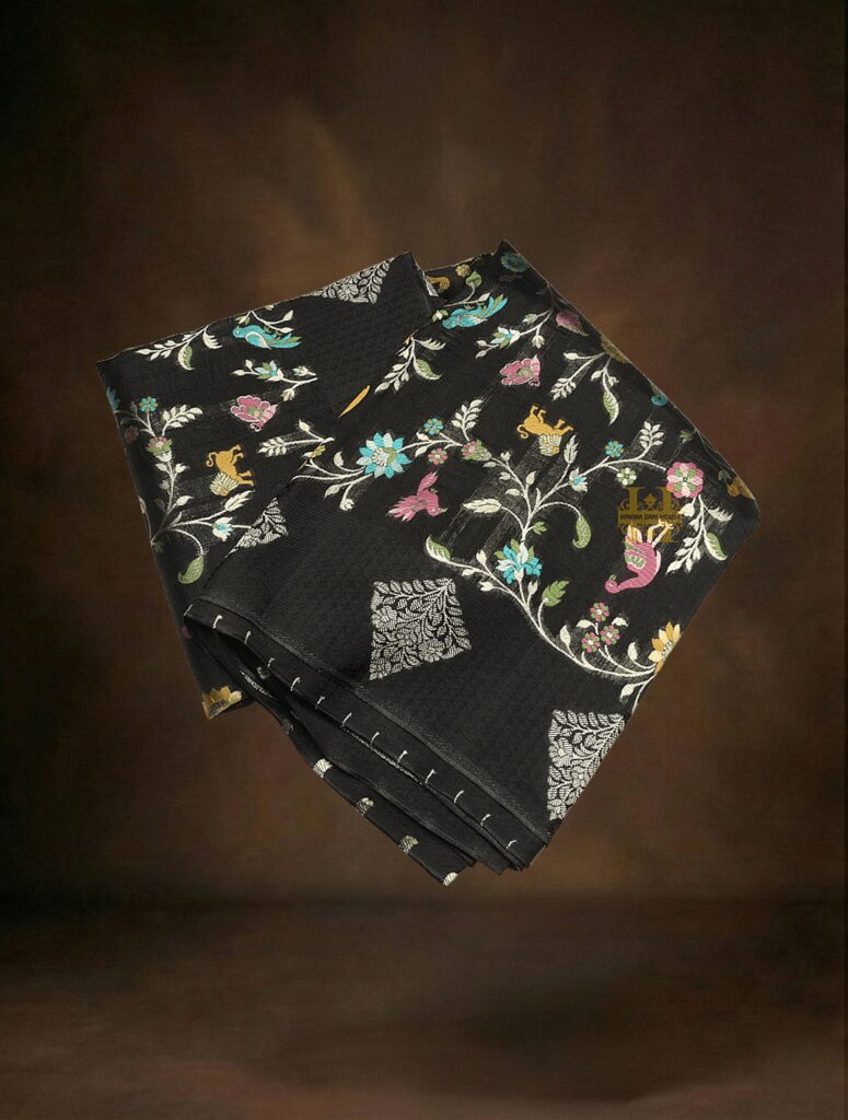 mashru silk saree green