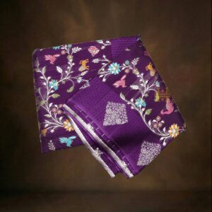 mashru silk saree green