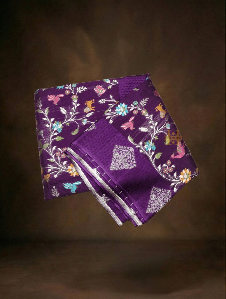 mashru silk saree green